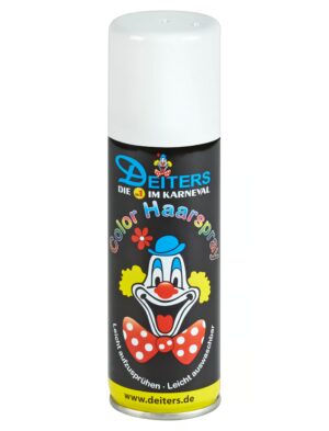 Haarspray Color 125ml weiß Schminke für Karneval & Fasching
