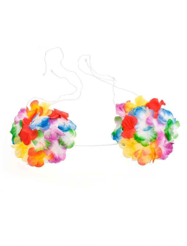 Hawaii BH Muscheln mit Blumen Farbe: bunt