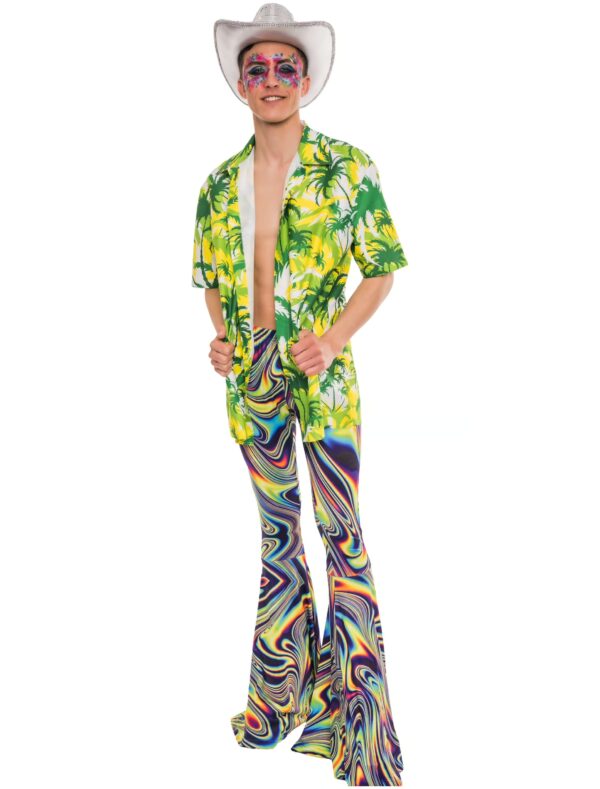 Hawaiihemd Print Herren grün 3XL