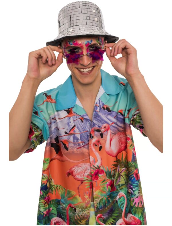 Hawaiihemd Print Herren türkis 4XL