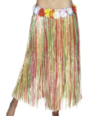 Hawaiirock mit Blumen 75cm bunt Farbe: bunt