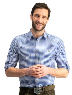 Hemd Campos Herren blau XL
