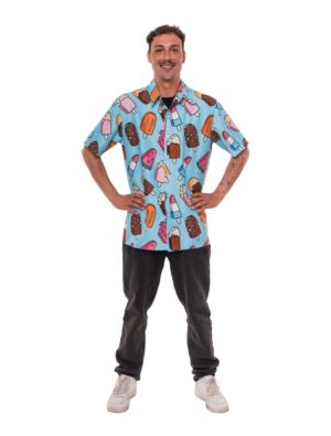 Hemd Eis am Stiel Herren bunt S/M Farbe: bunt