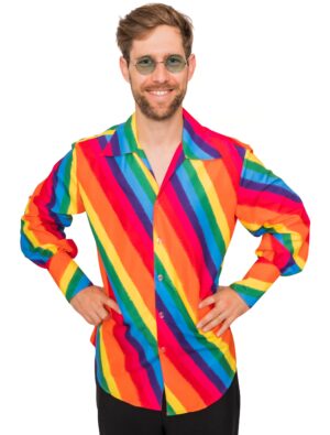 Hemd Herren rainbow 3XL
