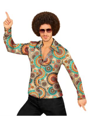 Hemd Hippie Vintage Herren bunt S/M Farbe: bunt