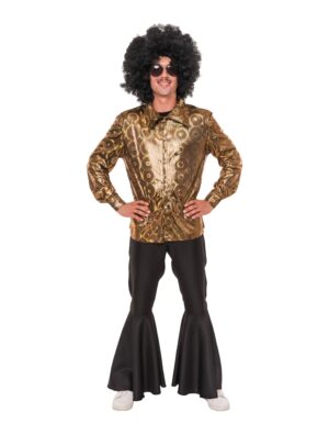 Hemd Holo Herren gold M/L