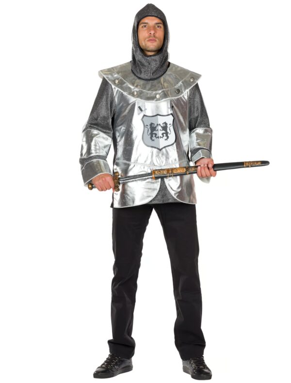 Hemd Ritter Herren schwarz/silber 60