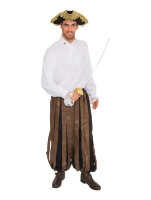 Hemd mit Jabot Herren weiß 3XL