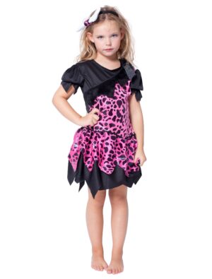 Höhlenmädchen schwarz/pink 104
