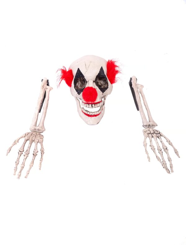 Horrorclown begraben Farbe: rot/weiß