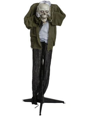 Horrorpuppe kopflos sprechend ca. 135 cm Farbe: transparent