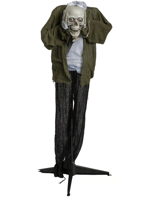Horrorpuppe kopflos sprechend ca. 135 cm Farbe: transparent