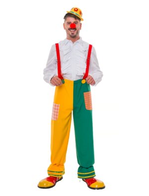 Hose Clown mit Trägern bunt S/M Farbe: bunt