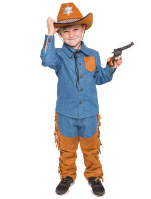 Hose Cowboy Kinder dunkelblau 140