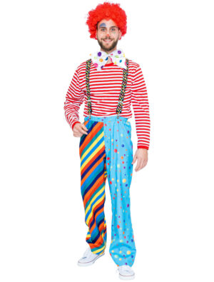 Hose Regenbogen Clown Herren bunt 2XL Farbe: bunt