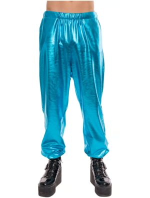 Hose metallic blau 2XS/XS