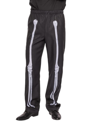 Hose mit Knochen Herren schwarz L