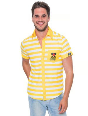 JIS Hemd kurzarm Jeck im Sunnesching Herren gelb S
