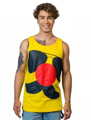 JIS Tank Top Jeck im Sunnesching Herren schwarz/gelb XS