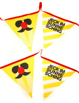 JIS Wimpelkette Jeck im Sunnesching 6m Farbe: gelb