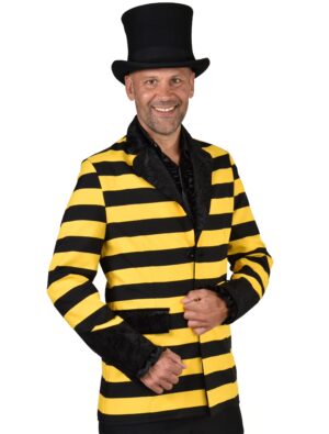 Jacke Biene Herren schwarz/gelb 4XL