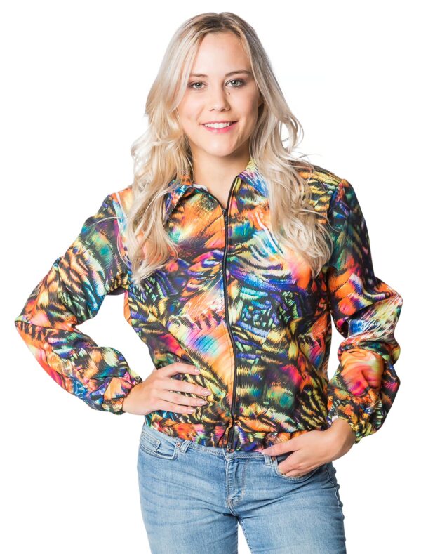 Jacke Damen kurz Damen bunt XL/2XL Farbe: bunt