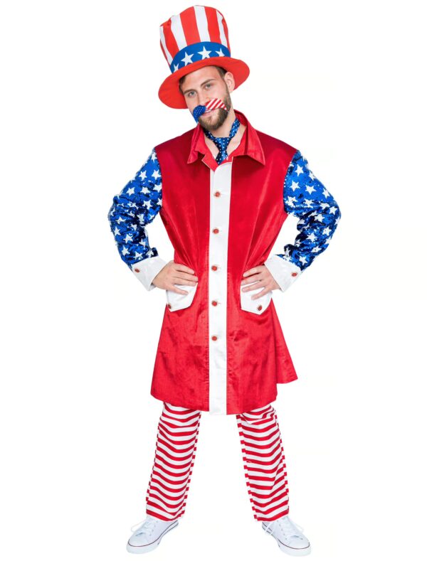 Jacke Herren USA rot/weiß/blau 3XL