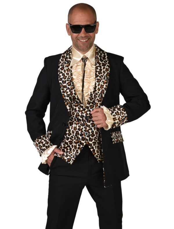 Jacke Herren mit Leopardenmuster XL Farbe: keine Farbe