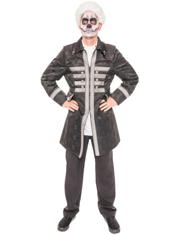 Jacke Herren mit Totenköpfen schwarz XL