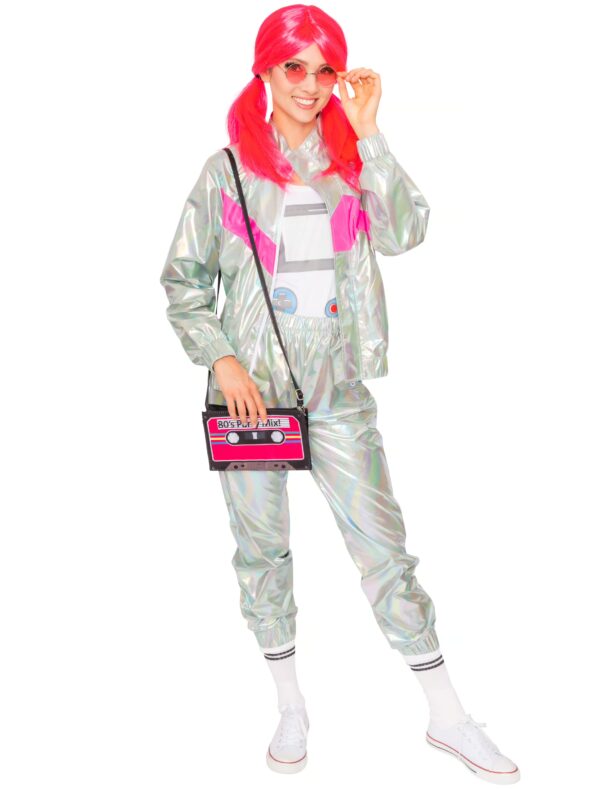 Jacke Jogginganzug silber L/XL