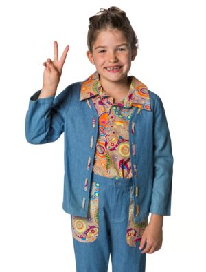 Jacke Peace Kinder blau