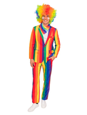 Jacke Regenbogen Herren rainbow XL