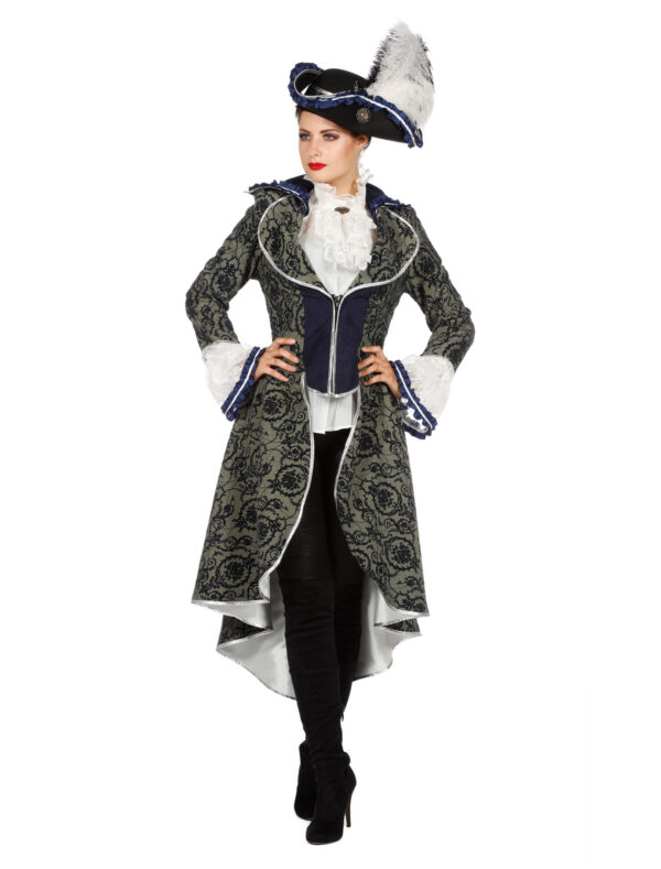 Jacke Rokoko Angelica Damen schwarz/weiß 44