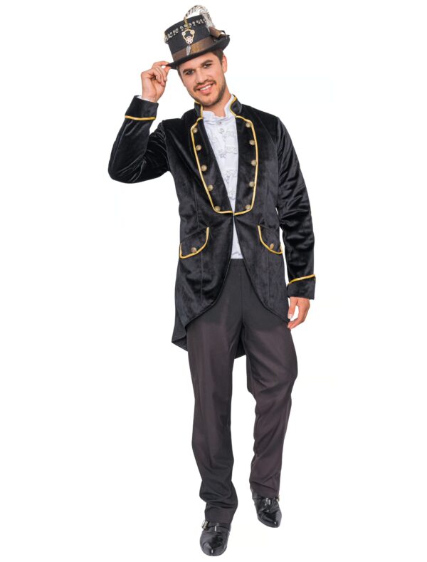 Jacke Steampunk Herren schwarz S