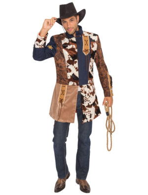 Jacke Western Herren braun L
