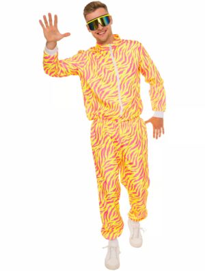 Jogginganzug 2-tlg. Zebra Herren neongelb M/L