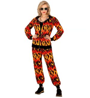 Jogginganzug Flammen 2tlg. bunt XL Farbe: bunt