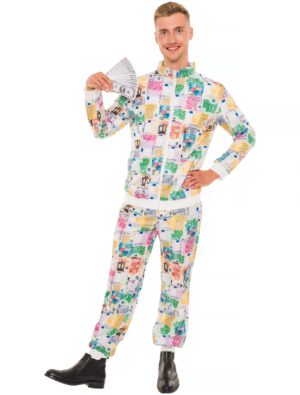 Jogginganzug Geldscheine Euro 2-tlg. Herren bunt M/L Farbe: bunt