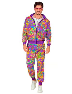 Jogginganzug Hippie Love Unisex bunt XL Farbe: bunt