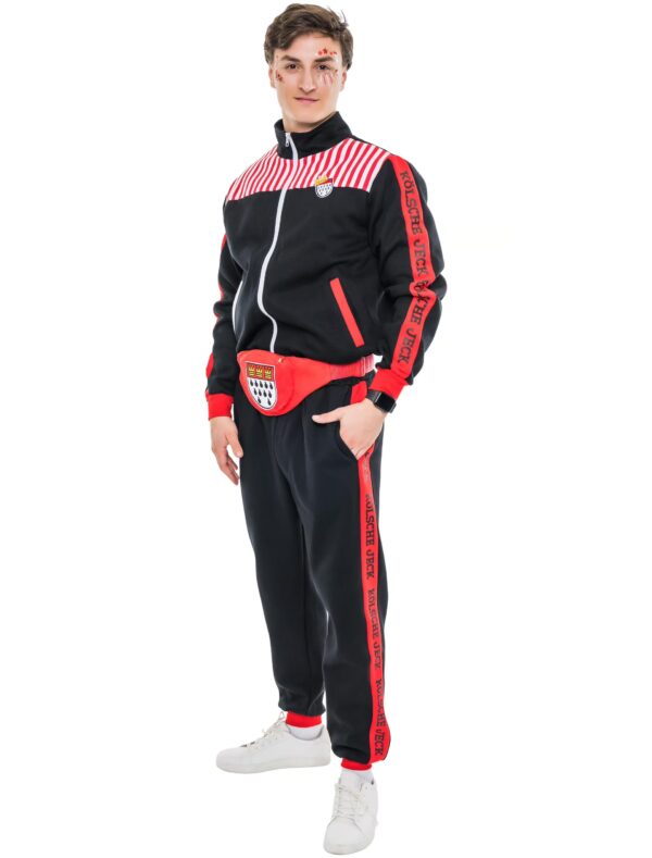 Jogginganzug Köln Wappen schwarz/rot 2XL/3XL