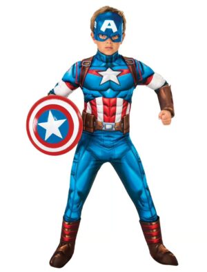Jumpsuit Captain America 4-tlg. rot/weiß/blau 3-4 Jahre