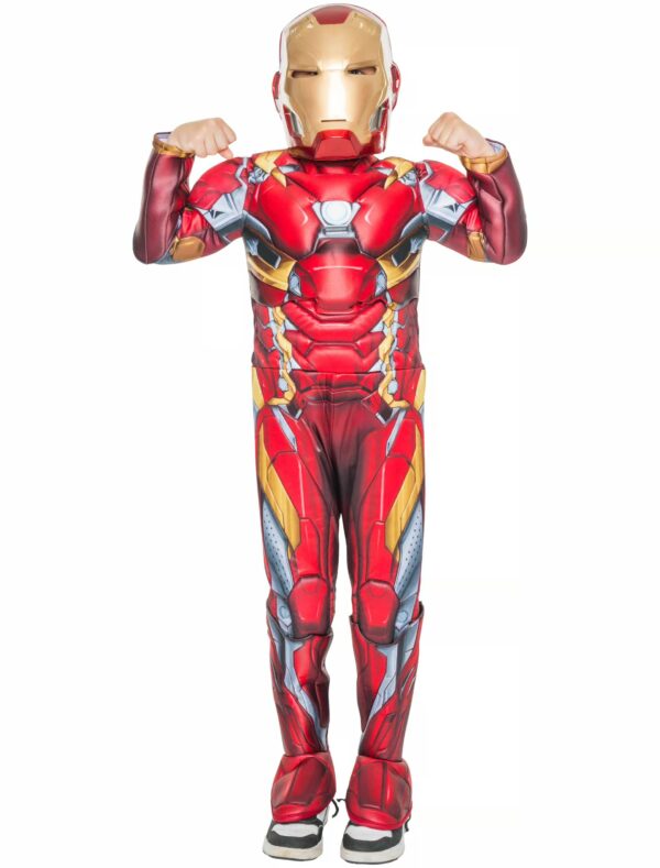 Jumpsuit Iron Man 3tlg. rot/gold 3-4 Jahre