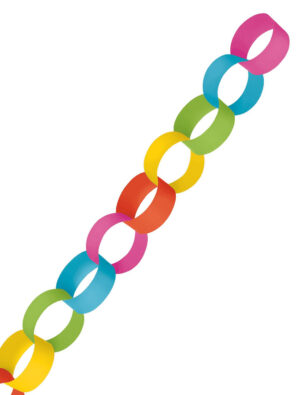Kettengirlande 390cm bunt Farbe: bunt