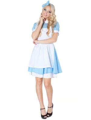 Kleid Alice Damen blau/weiß 34
