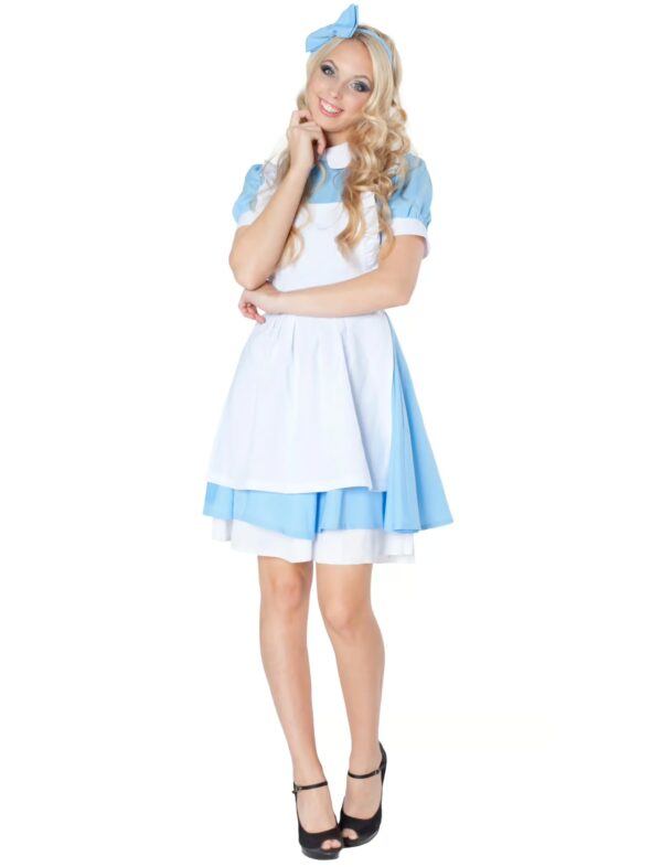 Kleid Alice Damen blau/weiß 34