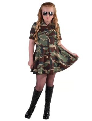 Kleid Army Girl Kinder camouflage