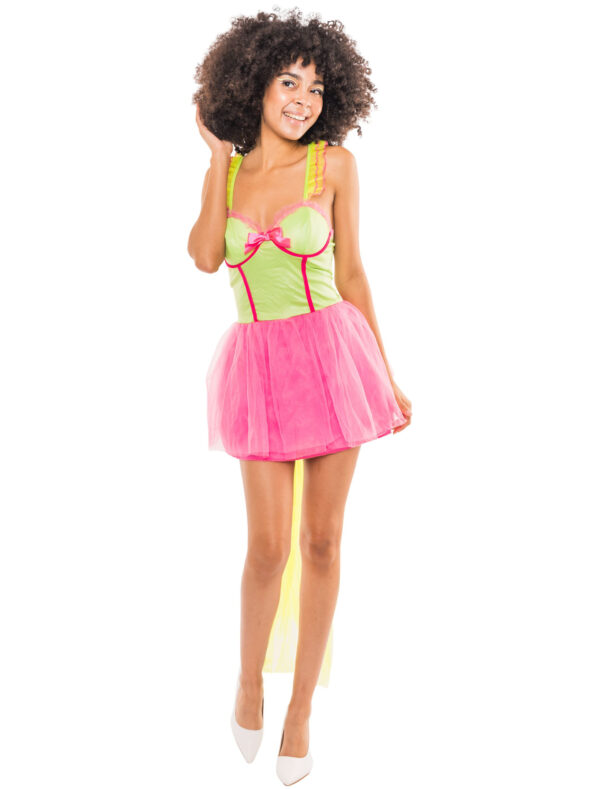 Kleid Ballerina Damen pink/grün 34