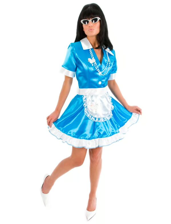 Kleid Bedienung 50er türkis XS
