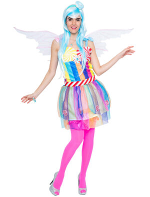 Kleid Candy Damen mehrfarbig L