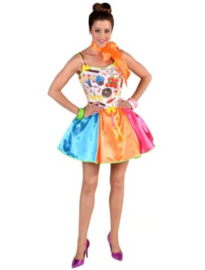 Kleid Candy Mix Damen bunt L Farbe: bunt